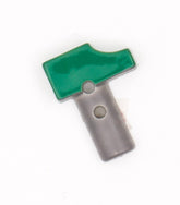 Groene Hamer Knoop 15x19mm Knopen KNP00084